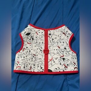 Disney 101 Dalmatian Print Dog Vest with Red Trim Harness Med/Large